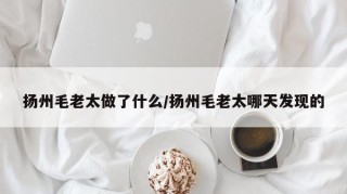 扬州毛老太做了什么/扬州毛老太哪天发现的