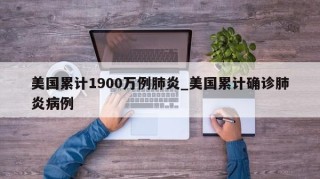 美国累计1900万例肺炎_美国累计确诊肺炎病例